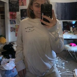 brandy melville white throw over